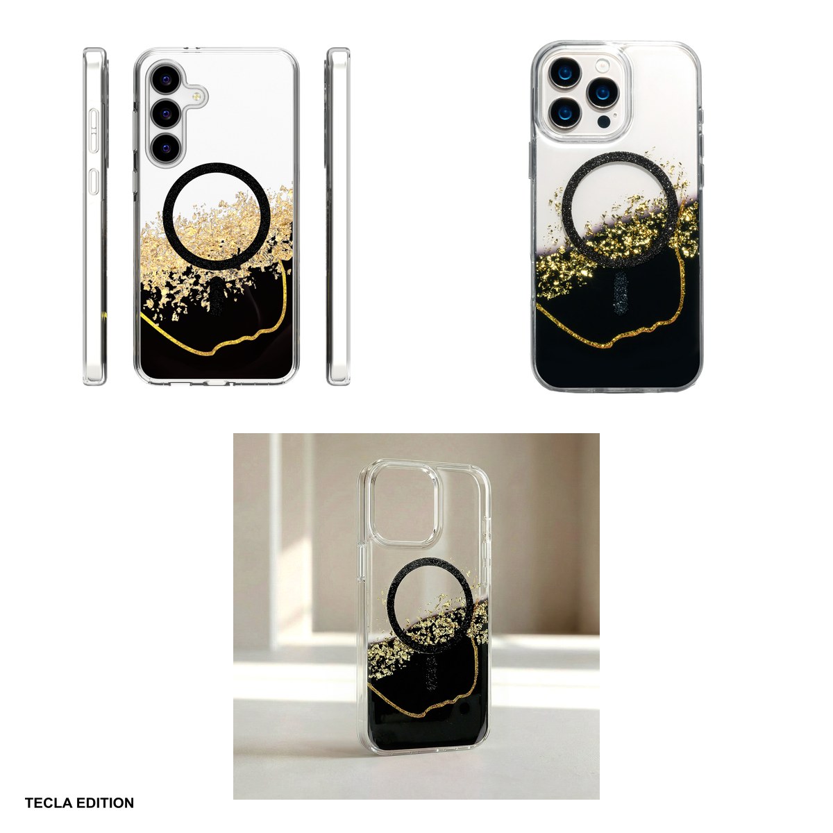 Husa Epoxy Mag pentru Samsung Galaxy S25 FE, Carcasa magnetica, Negru [3]