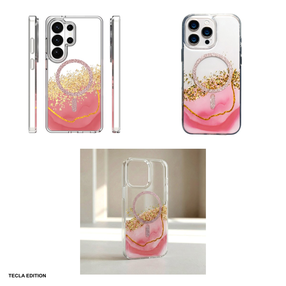 Husa Epoxy Mag pentru Samsung Galaxy S26 Ultra, Carcasa magnetica, Roz [3]