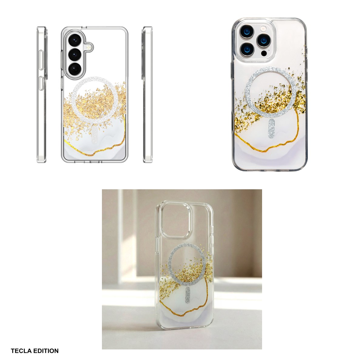 Husa Epoxy Mag pentru Samsung Galaxy S26, Carcasa magnetica, Alb [3]