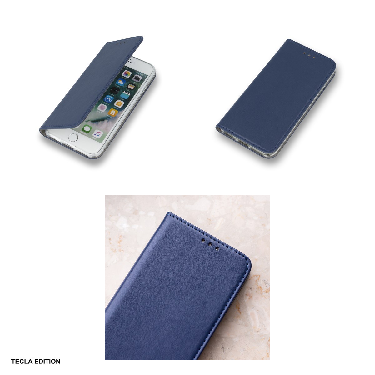 Husa Smart Magnetic pentru OPPO Reno 15 5G (Global), tip carte, Albastru [4]