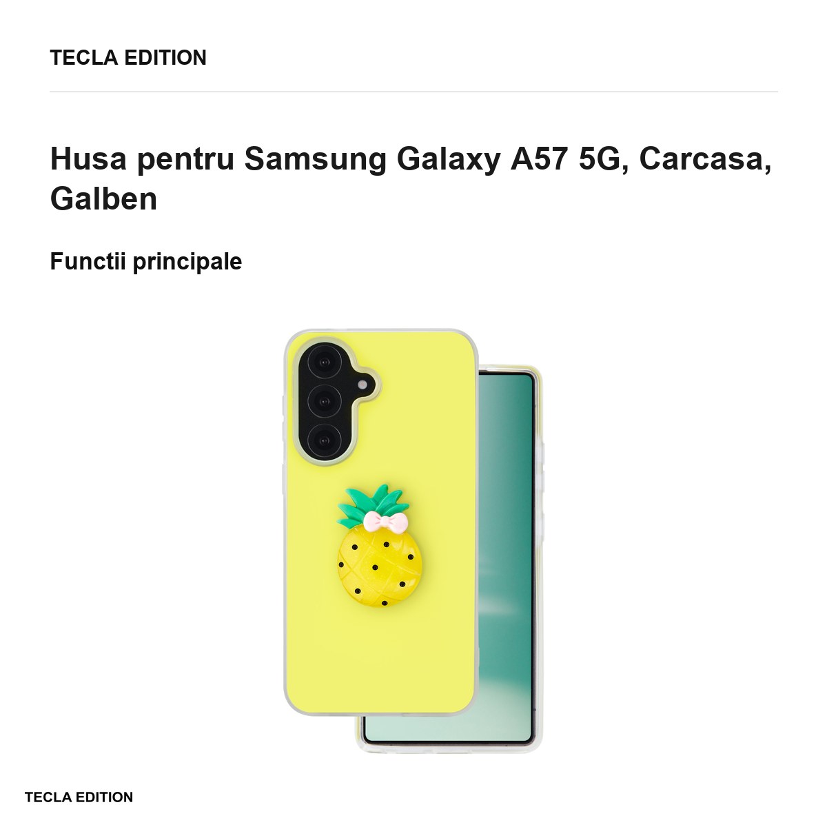 Husa Fruit 2in1 pentru Samsung Galaxy A57 5G, Carcasa, Galben [1]