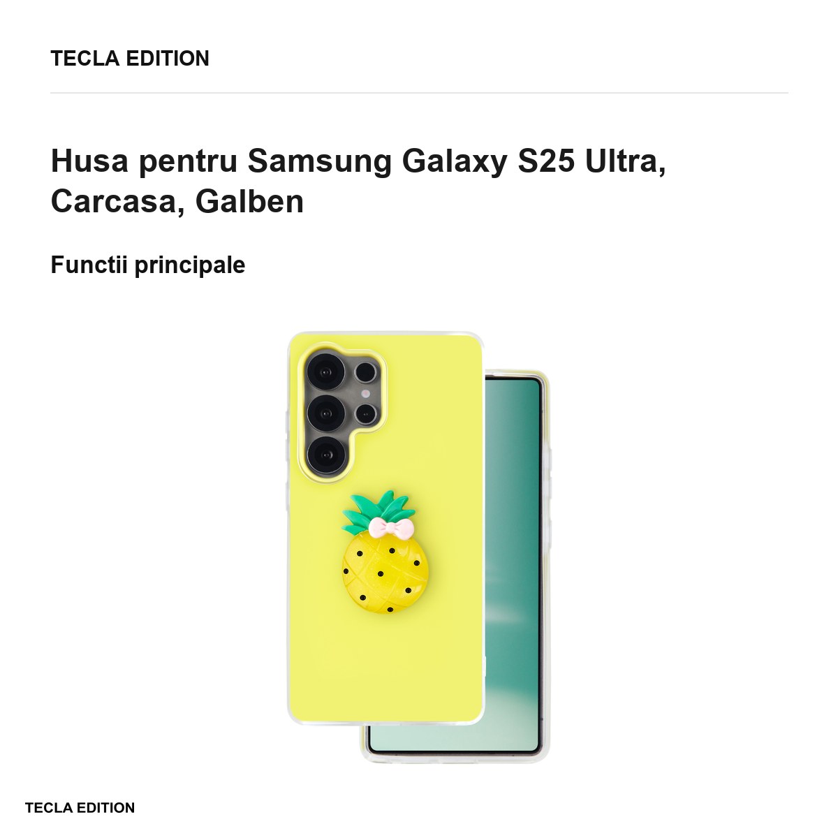 Husa Fruit 2in1 pentru Samsung Galaxy S25 Ultra, Carcasa, Galben [1]