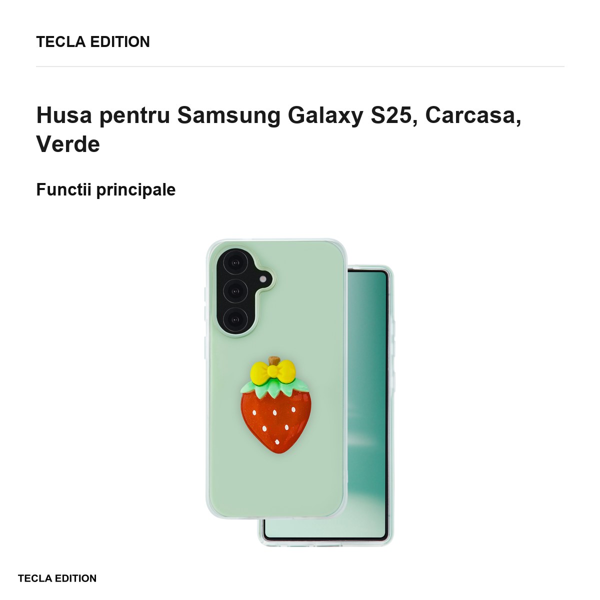 Husa Fruit 2in1 pentru Samsung Galaxy S25, Carcasa, Verde [1]