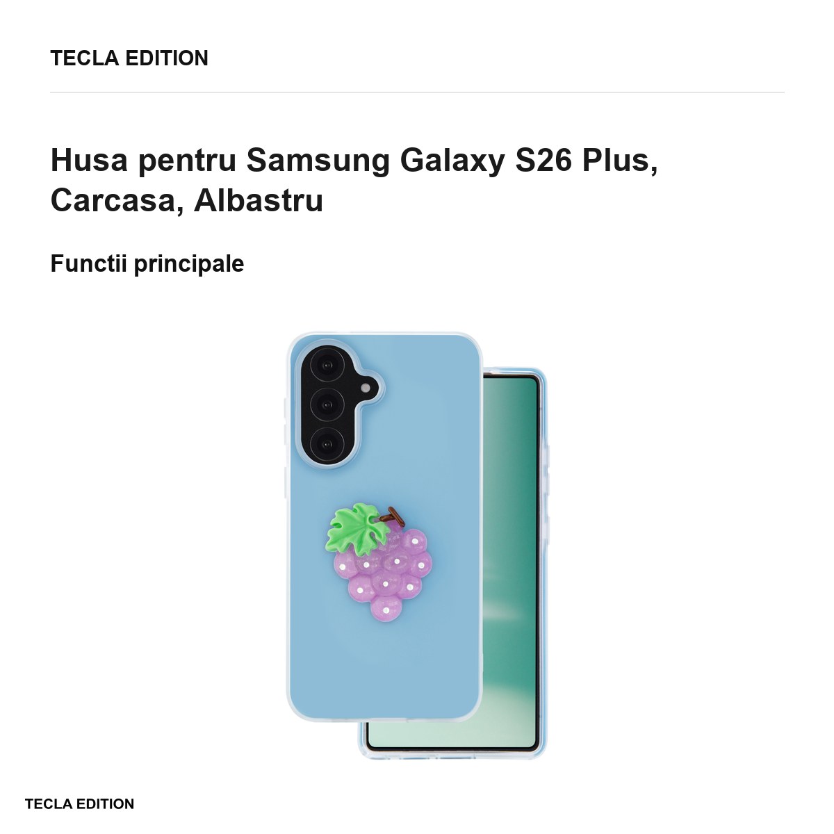 Husa Fruit 2in1 pentru Samsung Galaxy S26 Plus, Carcasa, Albastru [1]