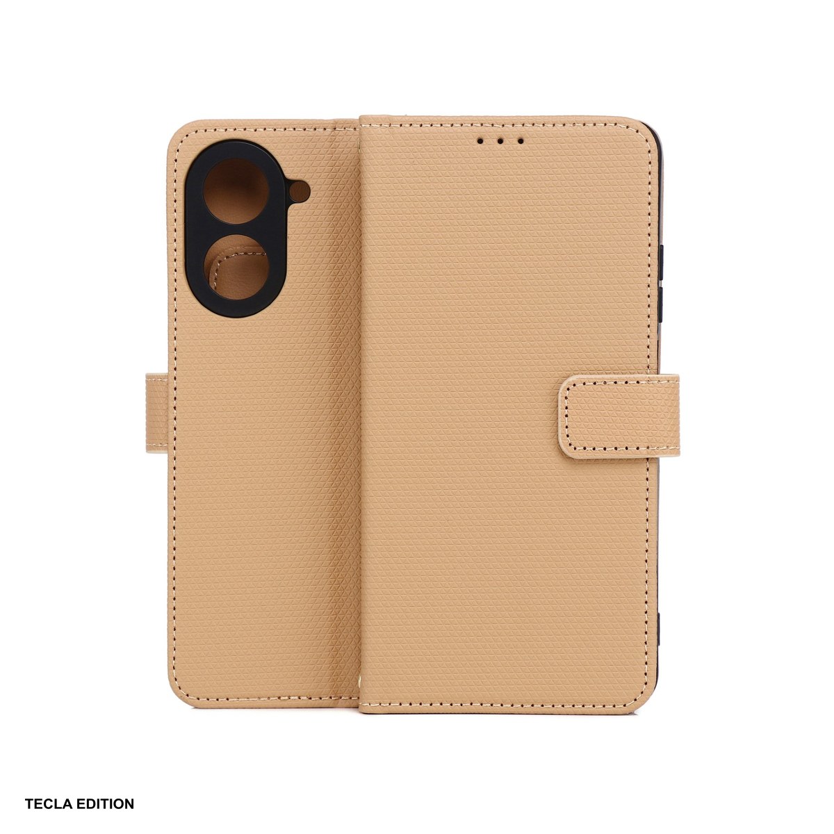 Huse si protectii pentru Motorola Edge 70 - Husa Smart Triangle pentru Motorola Edge 70, tip carte, Maro