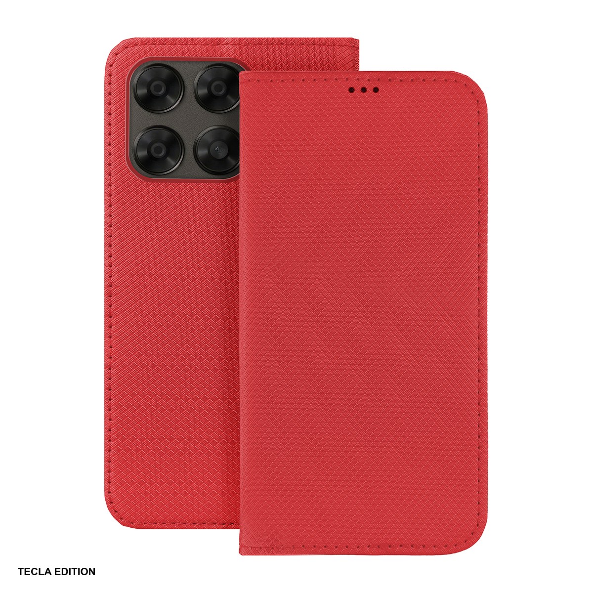 Huse si protectii smartphone - Husa Smart Magnet pentru Motorola Moto G67 5G, tip carte, Rosu