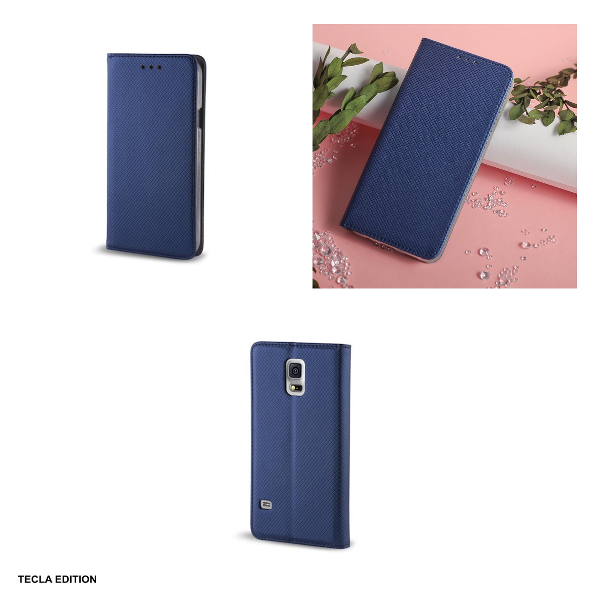 Husa Smart Magnet pentru Honor Magic 8 Pro, tip carte, Albastru [3]