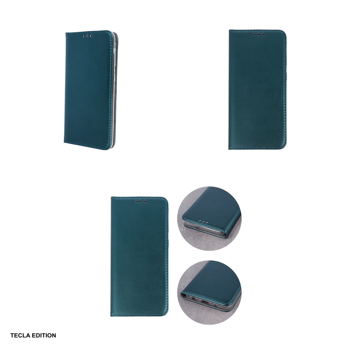Husa Smart Magnetic pentru Motorola Moto G67 5G, tip carte cu inchidere magnetica, Verde [3]