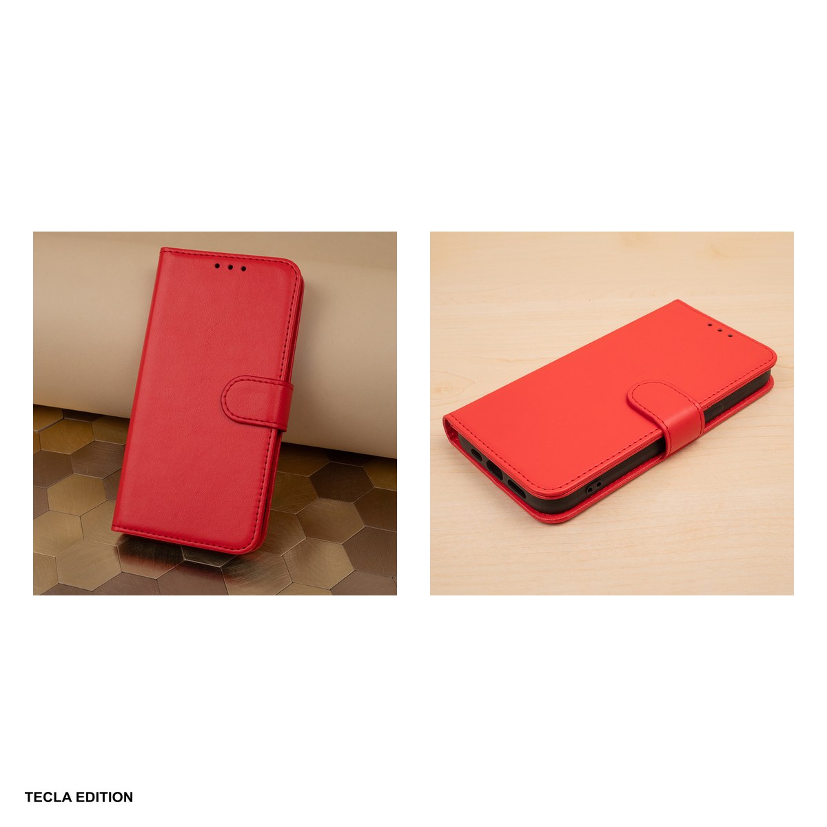 Husa Smart Classic pentru Honor 600 Pro, 600, tip carte cu inchidere magnetica, Rosu [4]