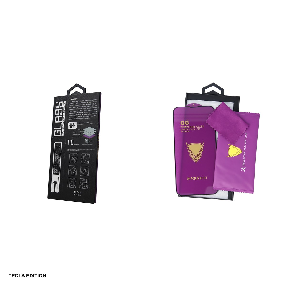 Folie sticla temperata OG Premium, cu rama neagra, pentru Apple iPhone 15 Pro Max [3]