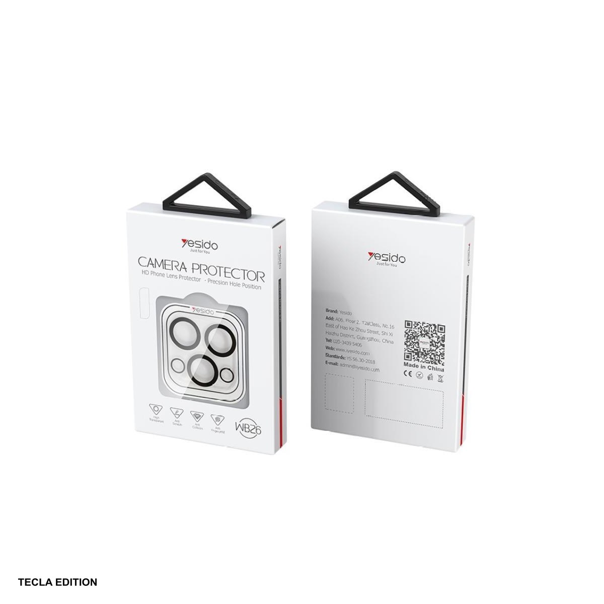 Huse si protectii pentru Apple iPhone 16 - Folie protectie camera Yesido pentru Apple iPhone 16