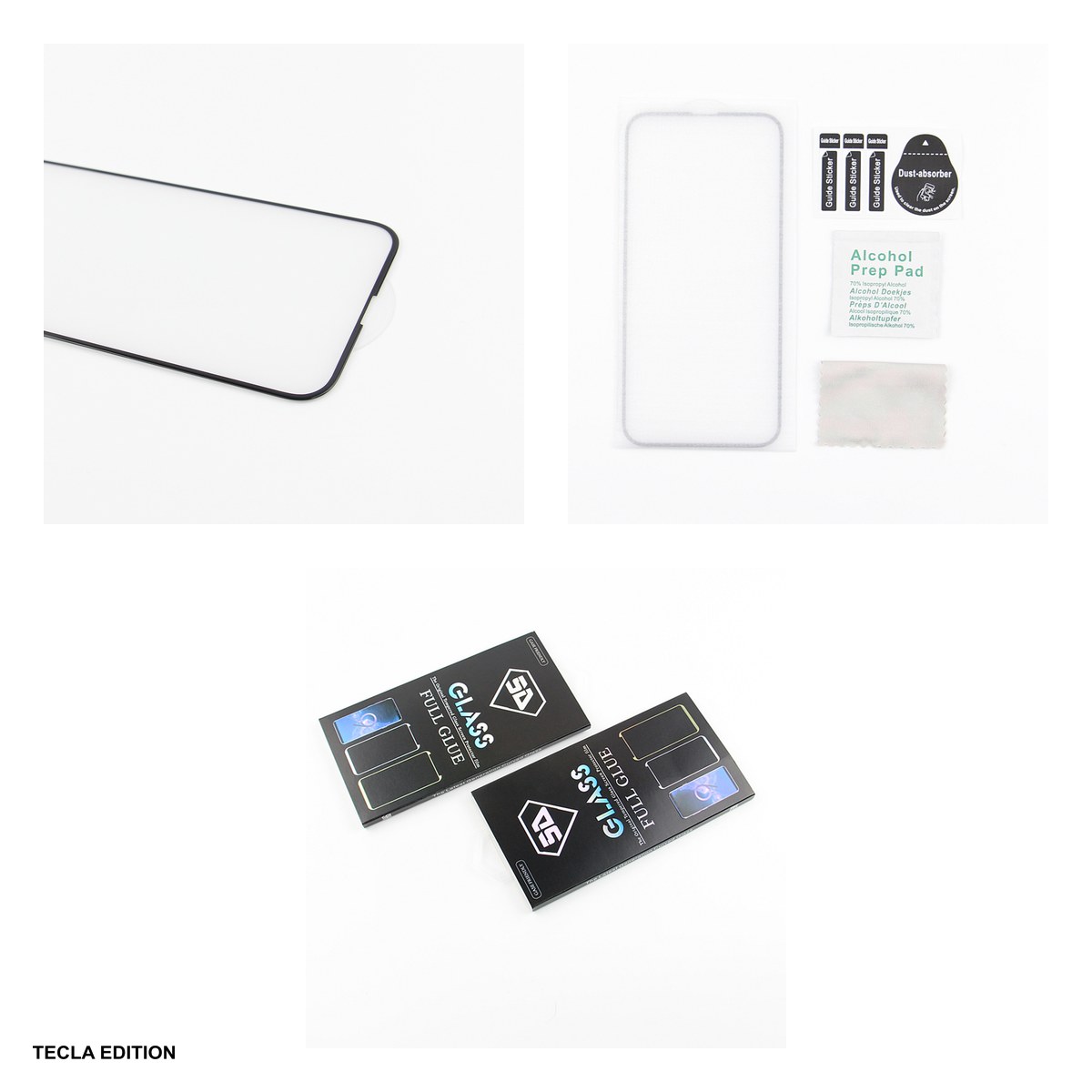 Folie sticla temperata 5D, cu rama neagra, pentru Apple iPhone 16 Plus [3]