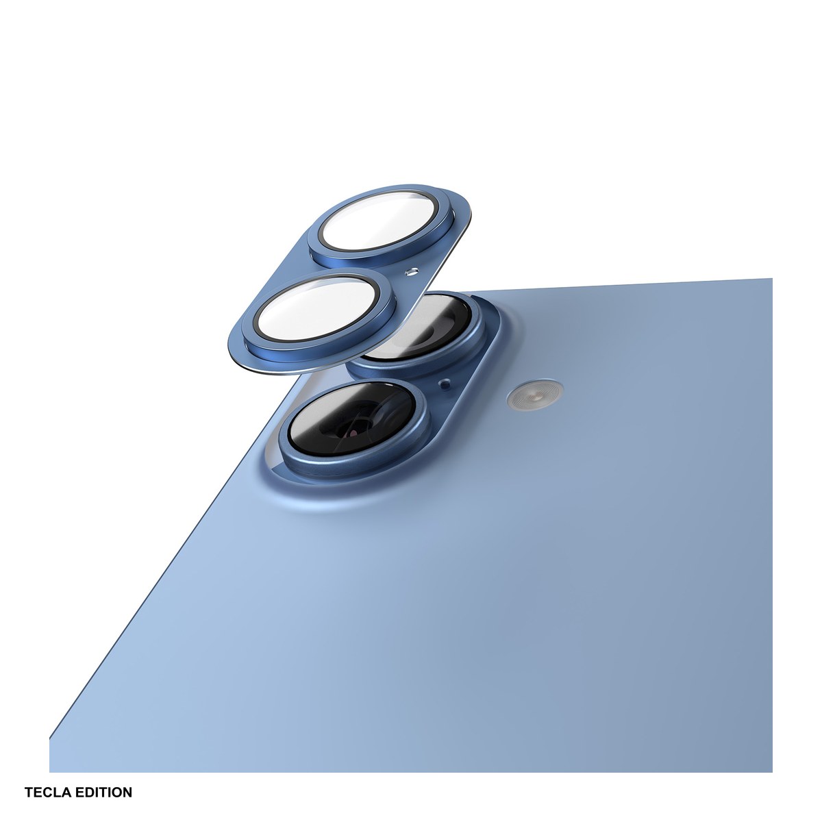 Huse si protectii pentru Apple iPhone 17 - Folie protectie camera integrala Etteri, cu rama albastra, pentru Apple iPhone 17