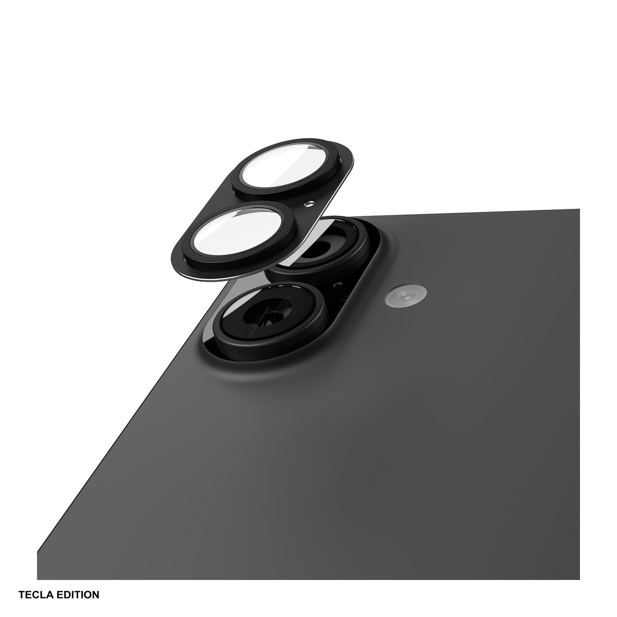 Huse si protectii pentru Apple iPhone 17 - Folie protectie camera integrala Etteri, cu rama neagra, pentru Apple iPhone 17