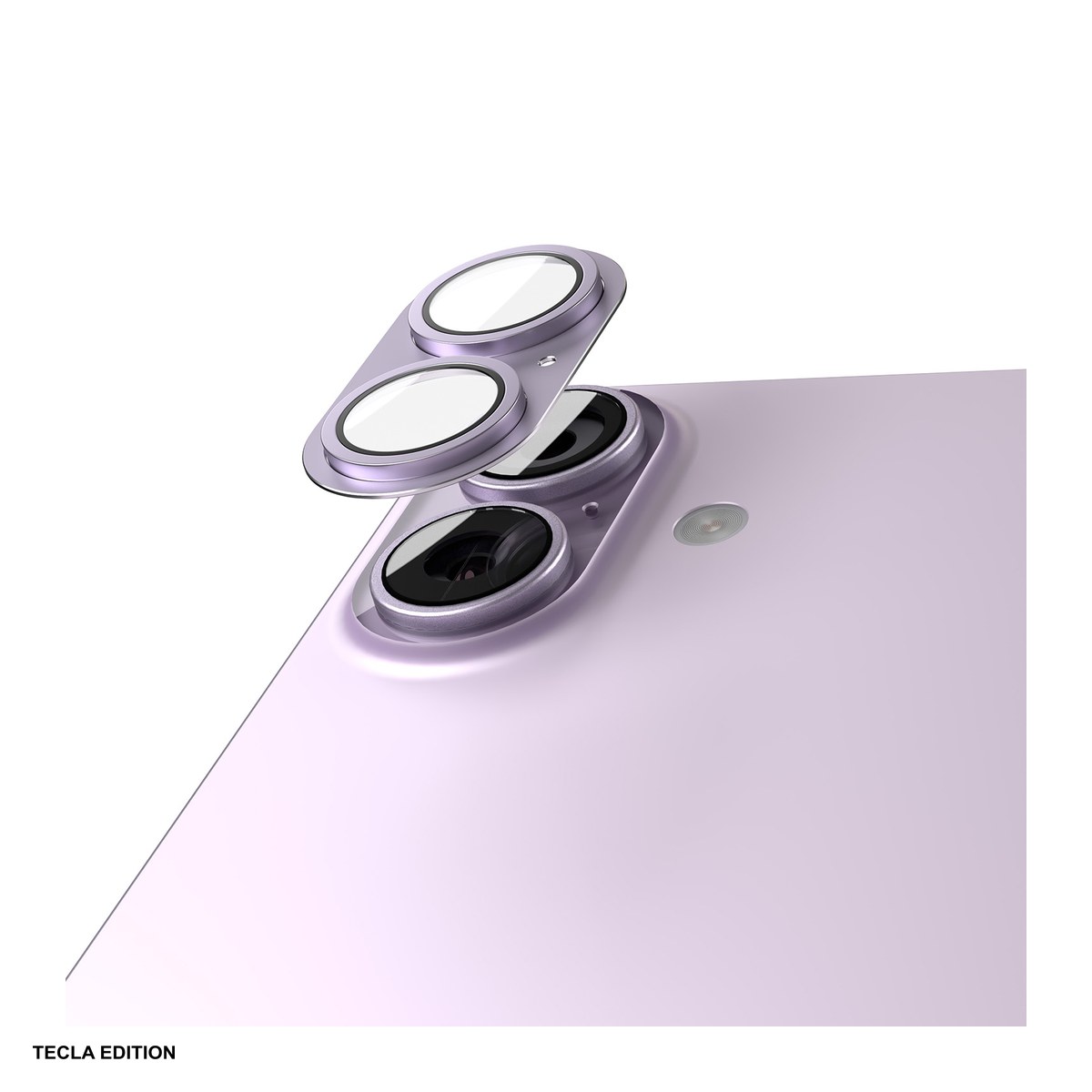 Huse si protectii pentru Apple iPhone 17 - Folie protectie camera integrala Etteri, cu rama roz, pentru Apple iPhone 17