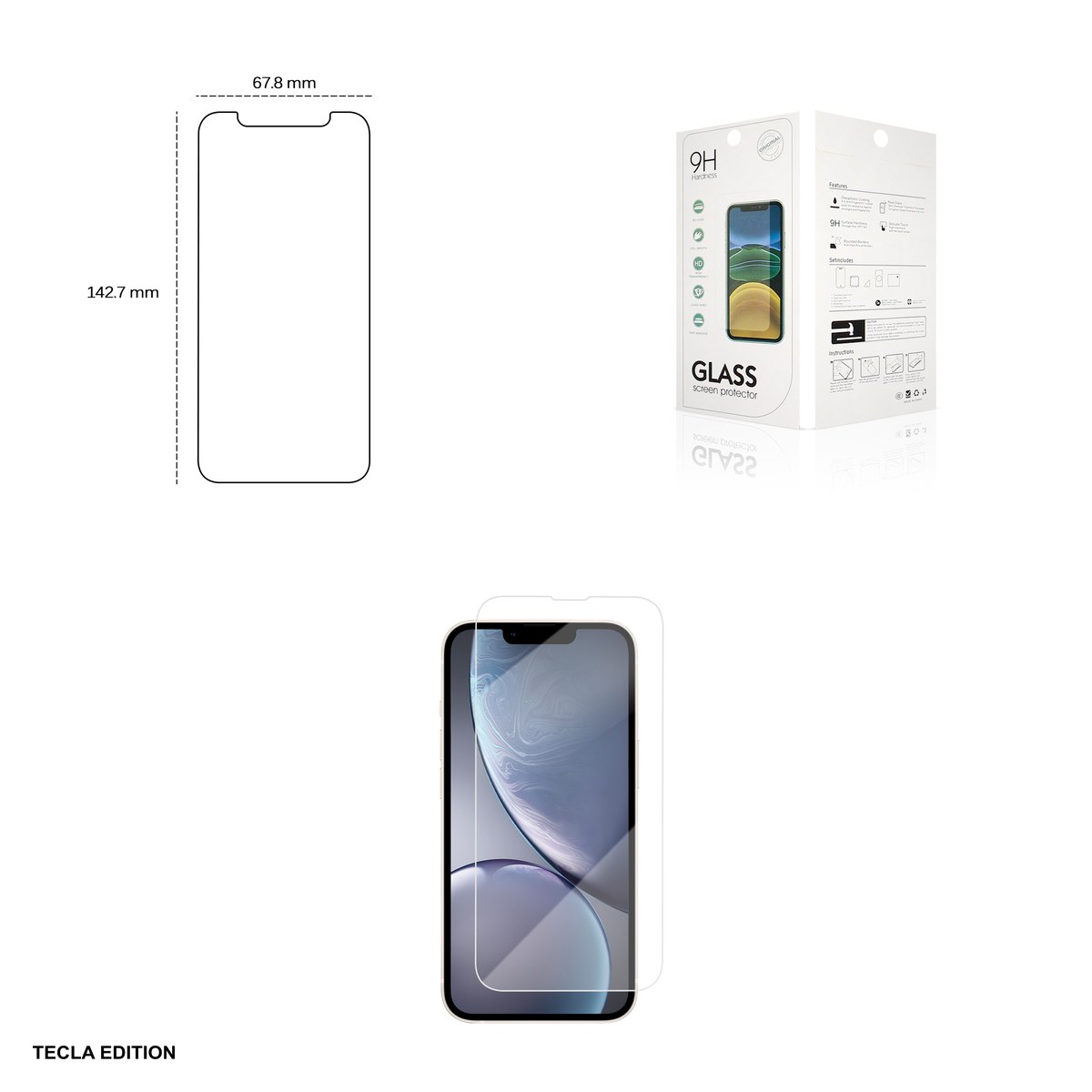 Folie sticla temperata 2,5D pentru Apple iPhone 17e / iPhone 13 Pro / iPhone 13 / iPhone 14 / iPhone 16e [3]