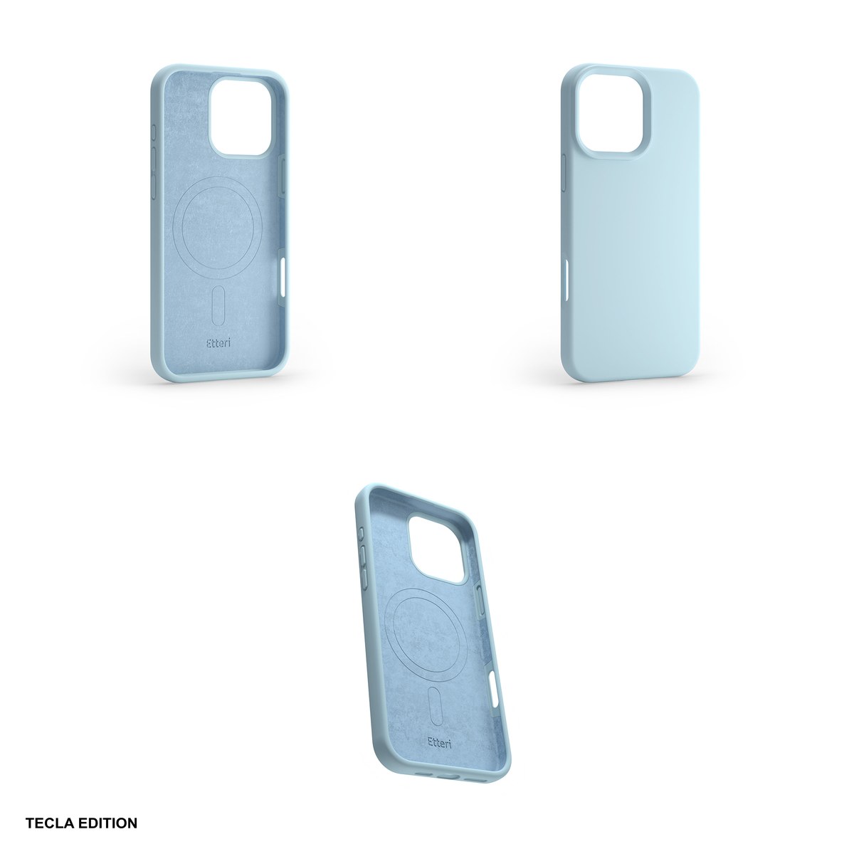 Husa Etteri Silicone Mag pentru Apple iPhone 16 Pro, Carcasa magnetica, Albastru [4]
