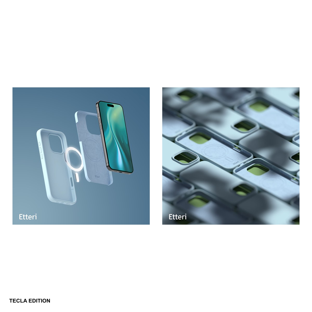 Husa Etteri Silicone Mag pentru Apple iPhone 16 Pro, Carcasa magnetica, Albastru [6]