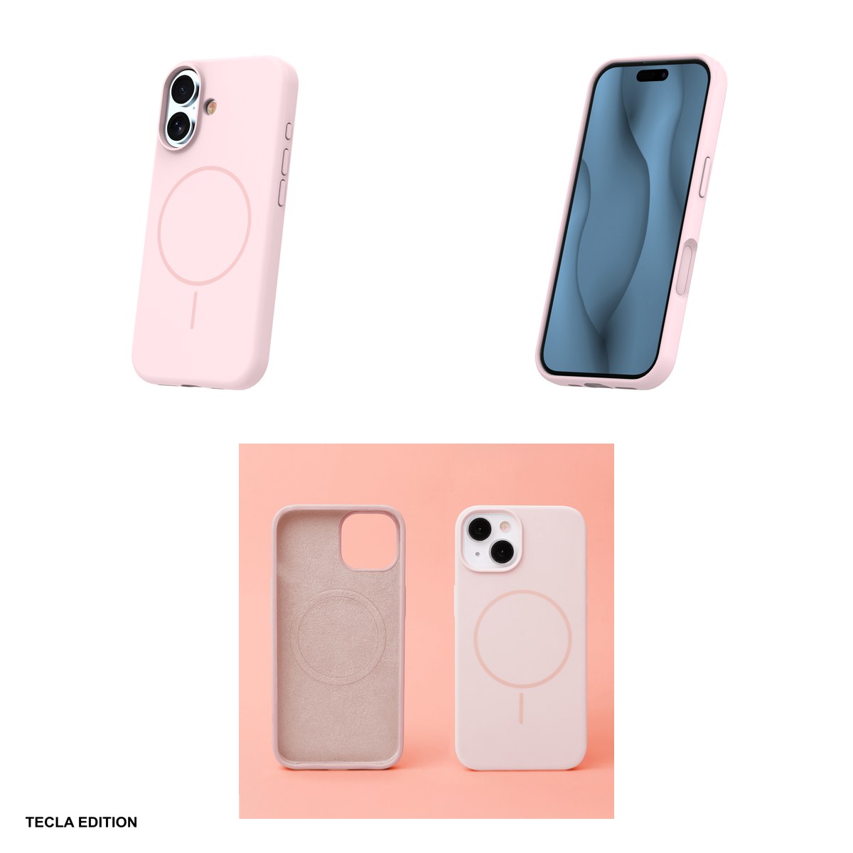 Husa Silicone Thin Mag pentru Apple iPhone 17, iPhone 18, Carcasa magnetica, Roz [3]