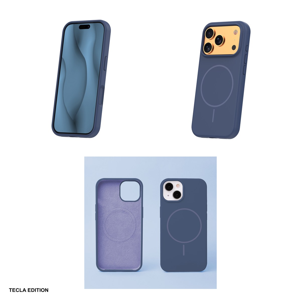 Husa Silicone Thin Mag pentru Apple iPhone 17 Pro Max, iPhone 18 Pro Max, Carcasa magnetica, Albastru [3]