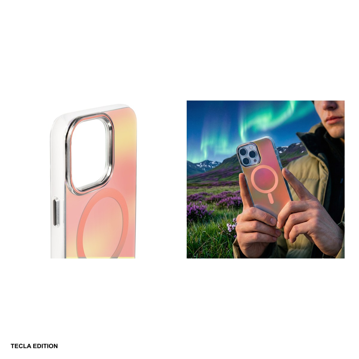 Husa Tecto Shield Aurora pentru Apple iPhone 17 Pro Max, iPhone 18 Pro Max, Carcasa magnetica, Roz [4]