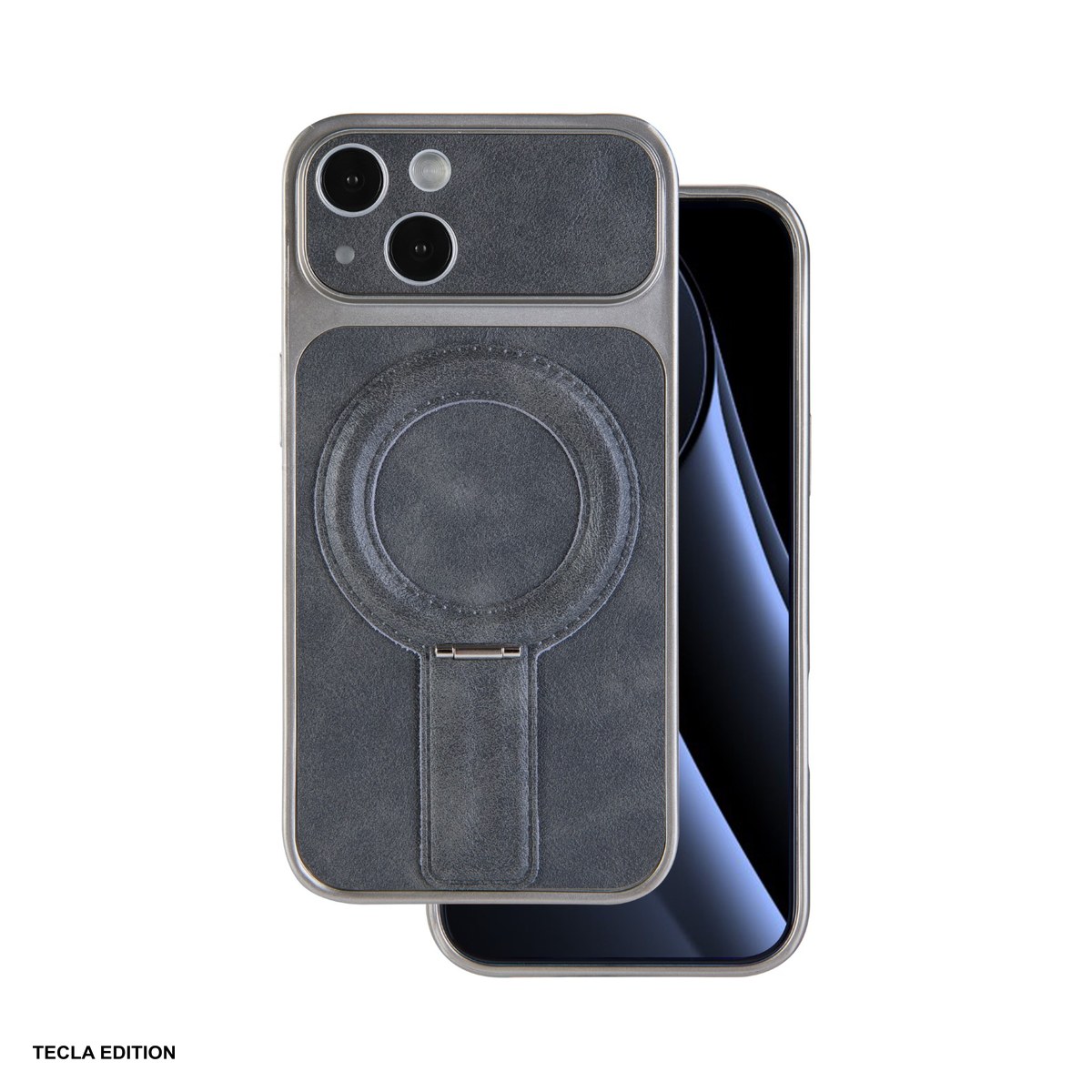 Huse si protectii pentru iPhone 15 - Husa Luxgrip Mag pentru Apple iPhone 15, Carcasa magnetica, Gri