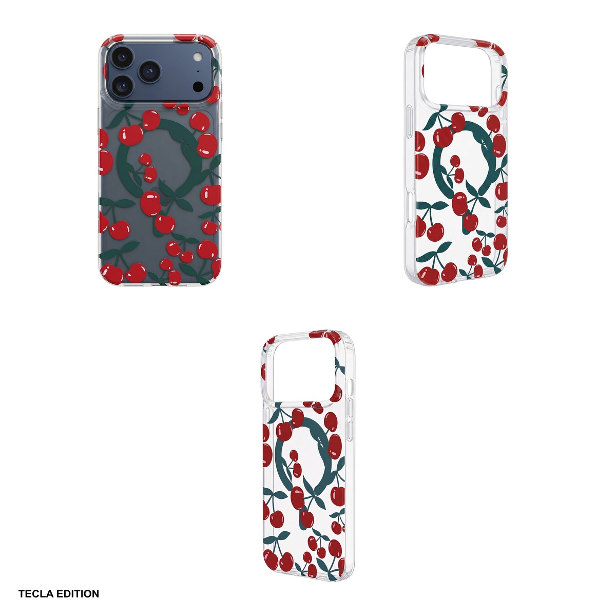 Husa Cherry Mag pentru Apple iPhone 15, Carcasa magnetica, Transparent [3]