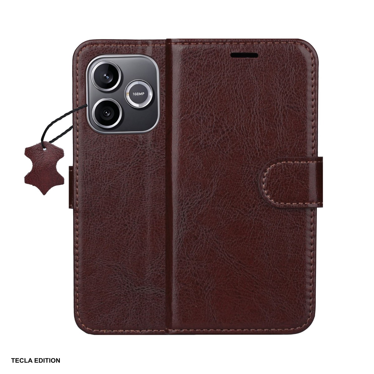 Huse si protectii pentru Honor - Husa Smart Luxe leather pentru Honor 600 Lite, tip carte cu inchidere magnetica, Maro