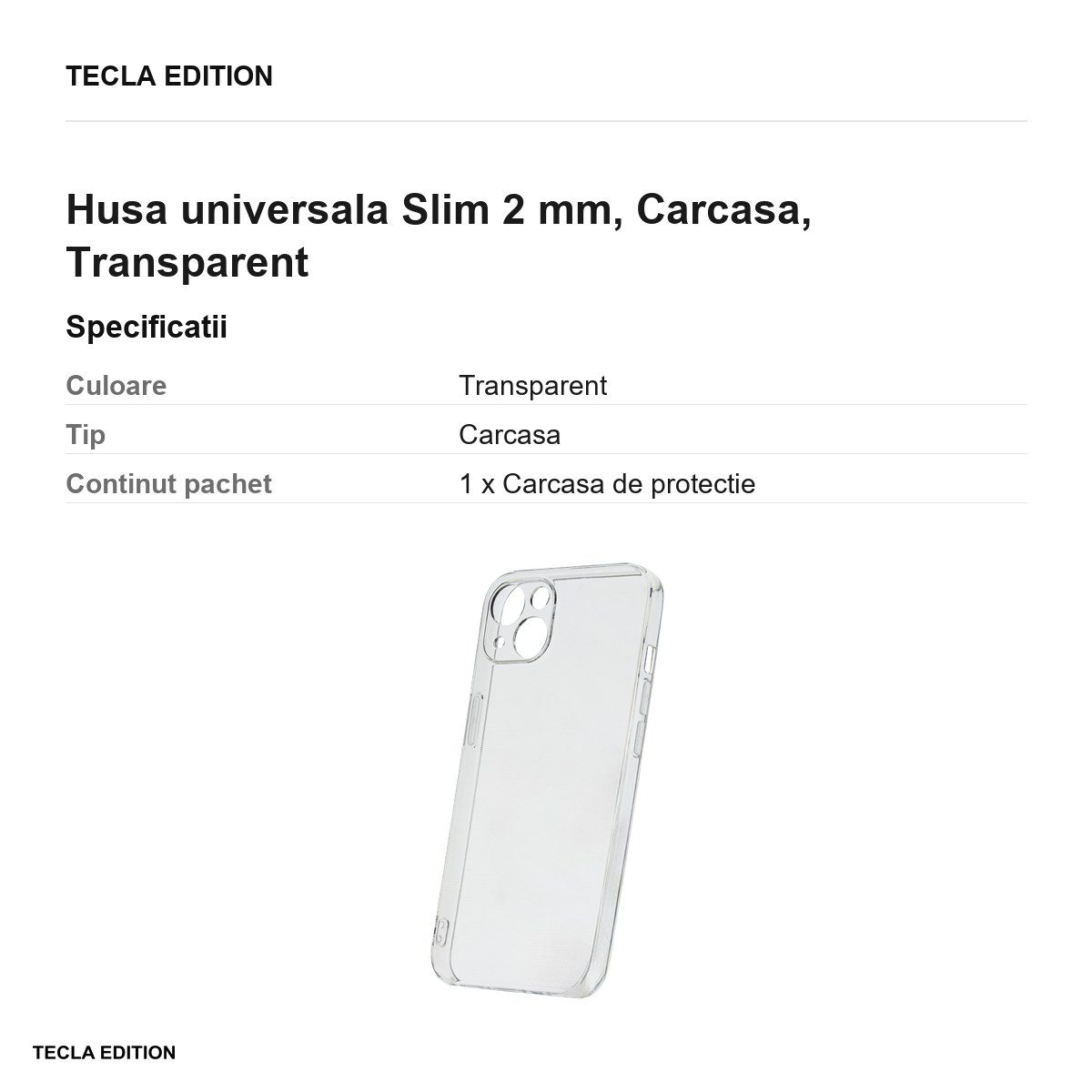 Husa Slim 2 mm pentru Xiaomi 17T, Carcasa, Transparent [2]