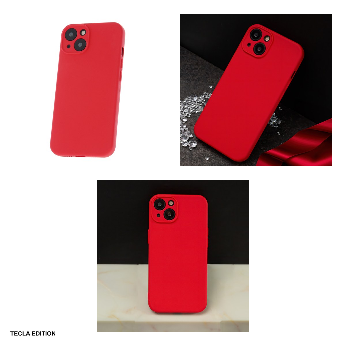 Husa Silicon pentru Xiaomi 17T Pro, Carcasa, Rosu [4]