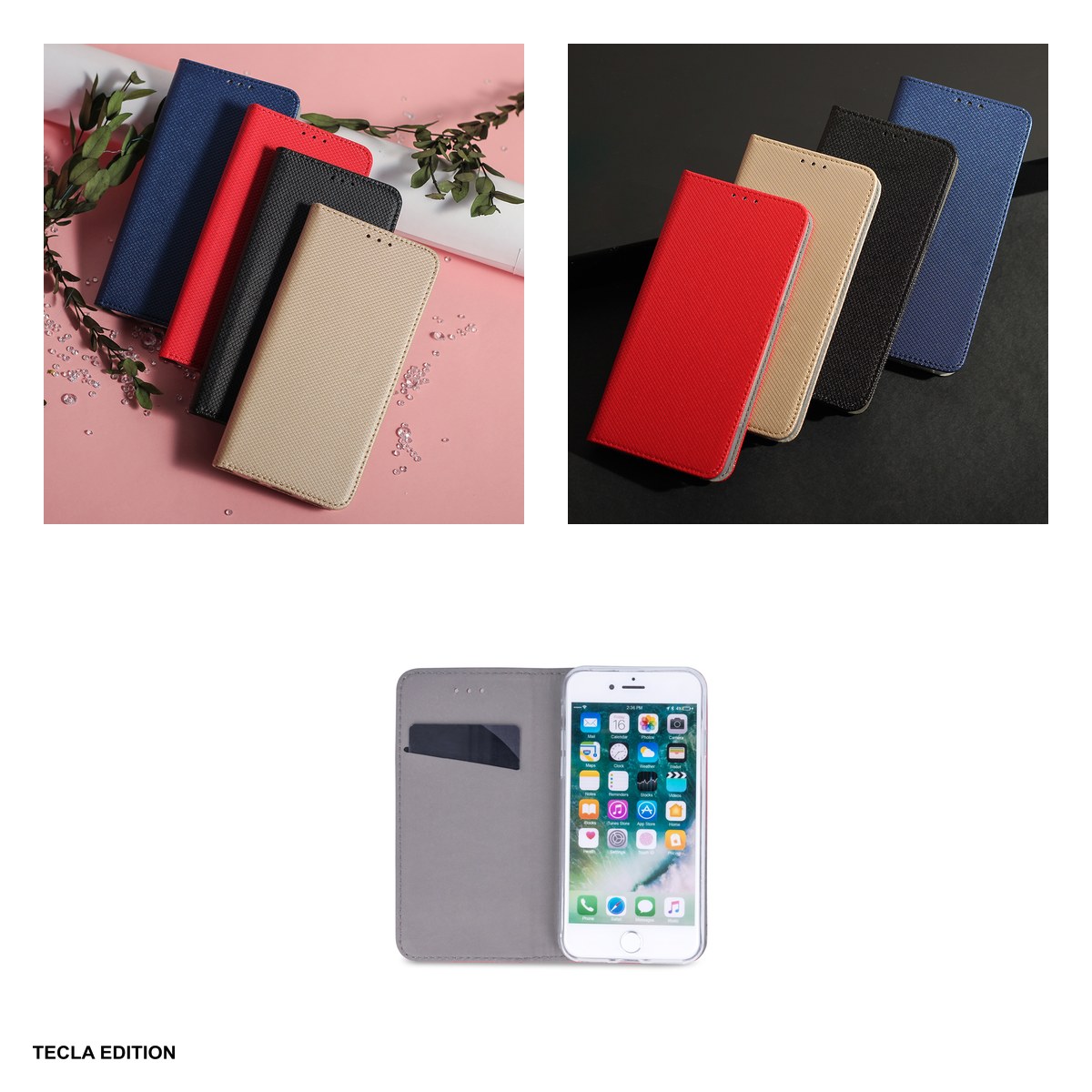 Husa Smart Magnet pentru Xiaomi 17T, tip carte cu inchidere magnetica, Rosu [4]