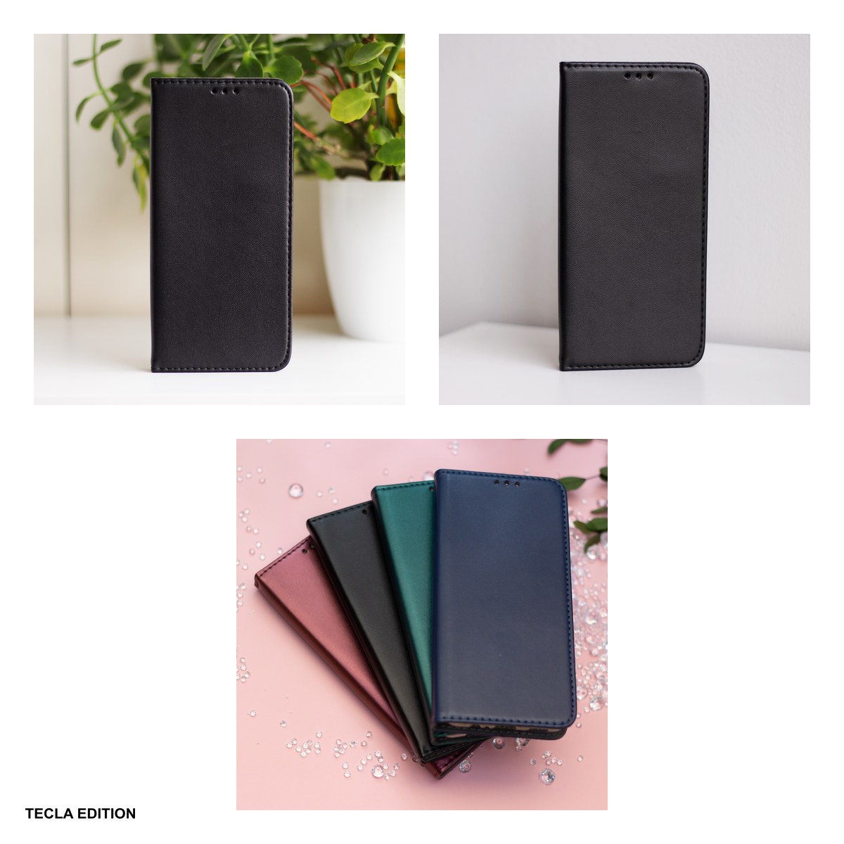 Husa Smart Magnetic pentru Xiaomi 17T, tip carte cu inchidere magnetica, Negru [3]
