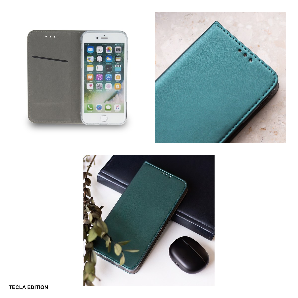 Husa Smart Magnetic pentru Xiaomi 17T Pro, tip carte cu inchidere magnetica, Verde [6]