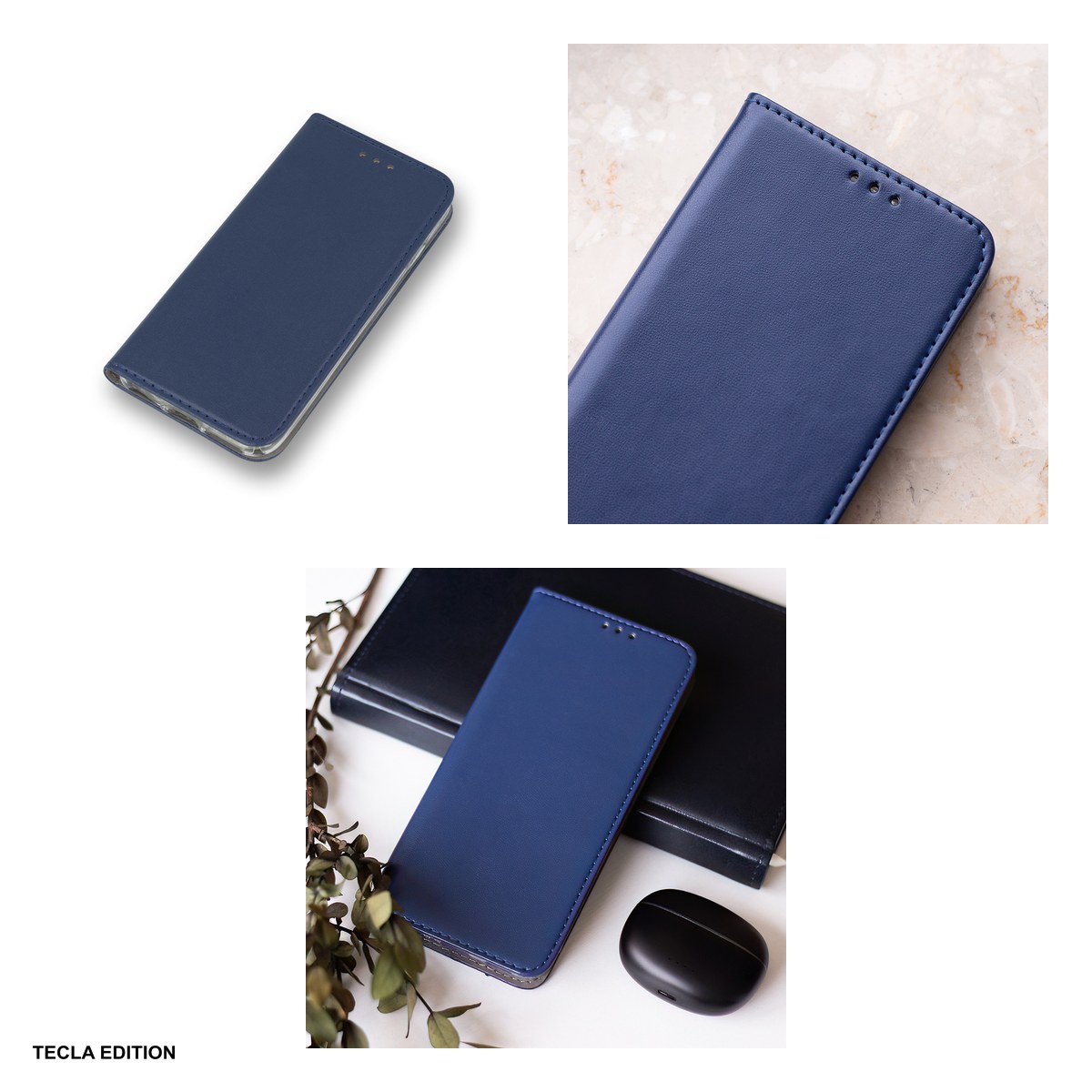 Husa Smart Magnetic pentru Xiaomi 17T Pro, tip carte cu inchidere magnetica, Bleumarin [5]