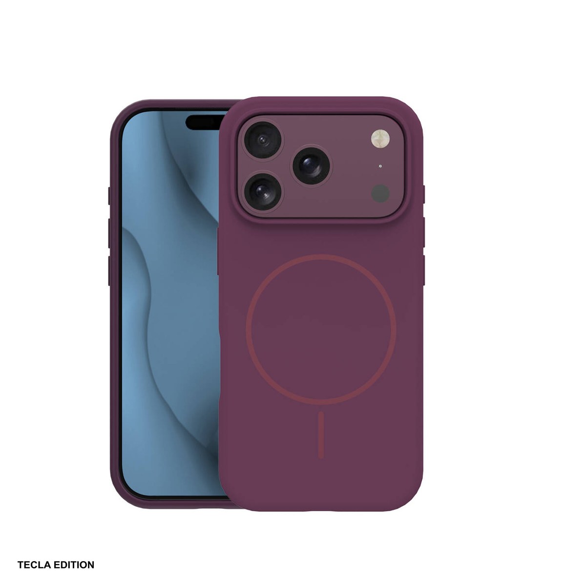 Huse si protectii pentru iPhone 18 Pro Max - Husa Silicone Thin Mag cherry pentru Apple iPhone 17 Pro Max, iPhone 18 Pro Max, Carcasa magnetica, Visiniu