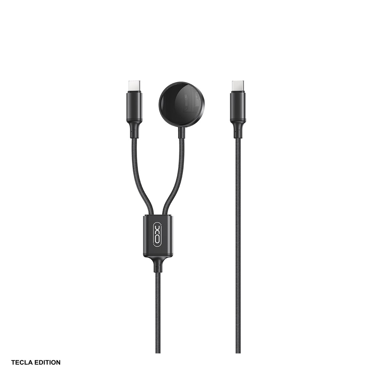 Incarcatoare wireless - Set incarcator wireless cu cablu USB-C XO CX030, 1 x USB-C, Fast Charge, Negru
