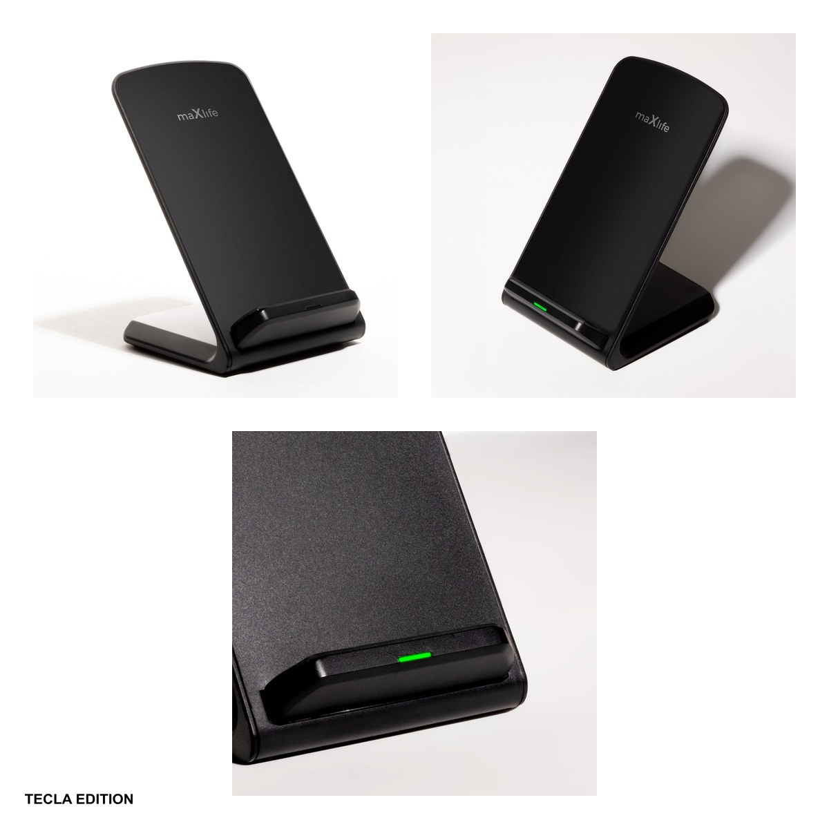 Incarcator wireless Maxlife MXWC-07, 15W, Fast Charge, Negru [4]