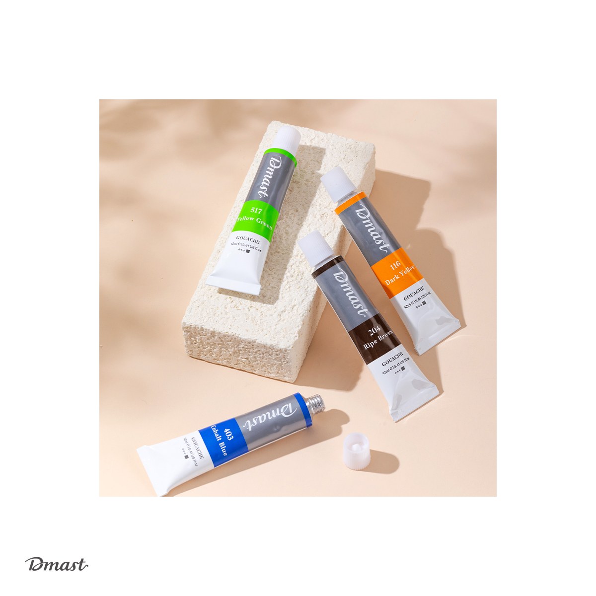 Guase Dmast by Pebeo, 24 culori 12 ml, asortate [4]