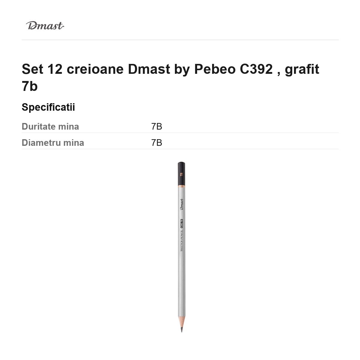 Set 12 creioane Dmast by Pebeo C392 , grafit 7b [2]