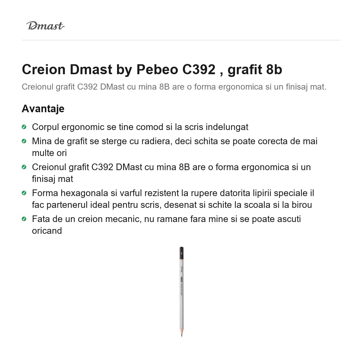 Creion Dmast by Pebeo C392 , grafit 8b [1]
