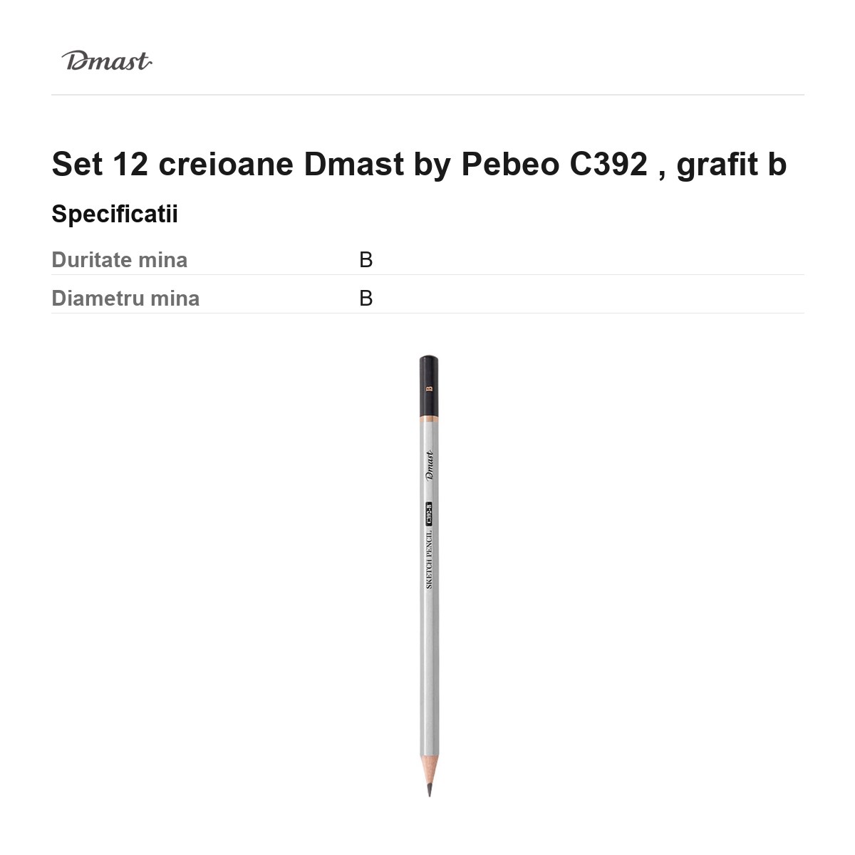 Set 12 creioane Dmast by Pebeo C392 , grafit b [2]