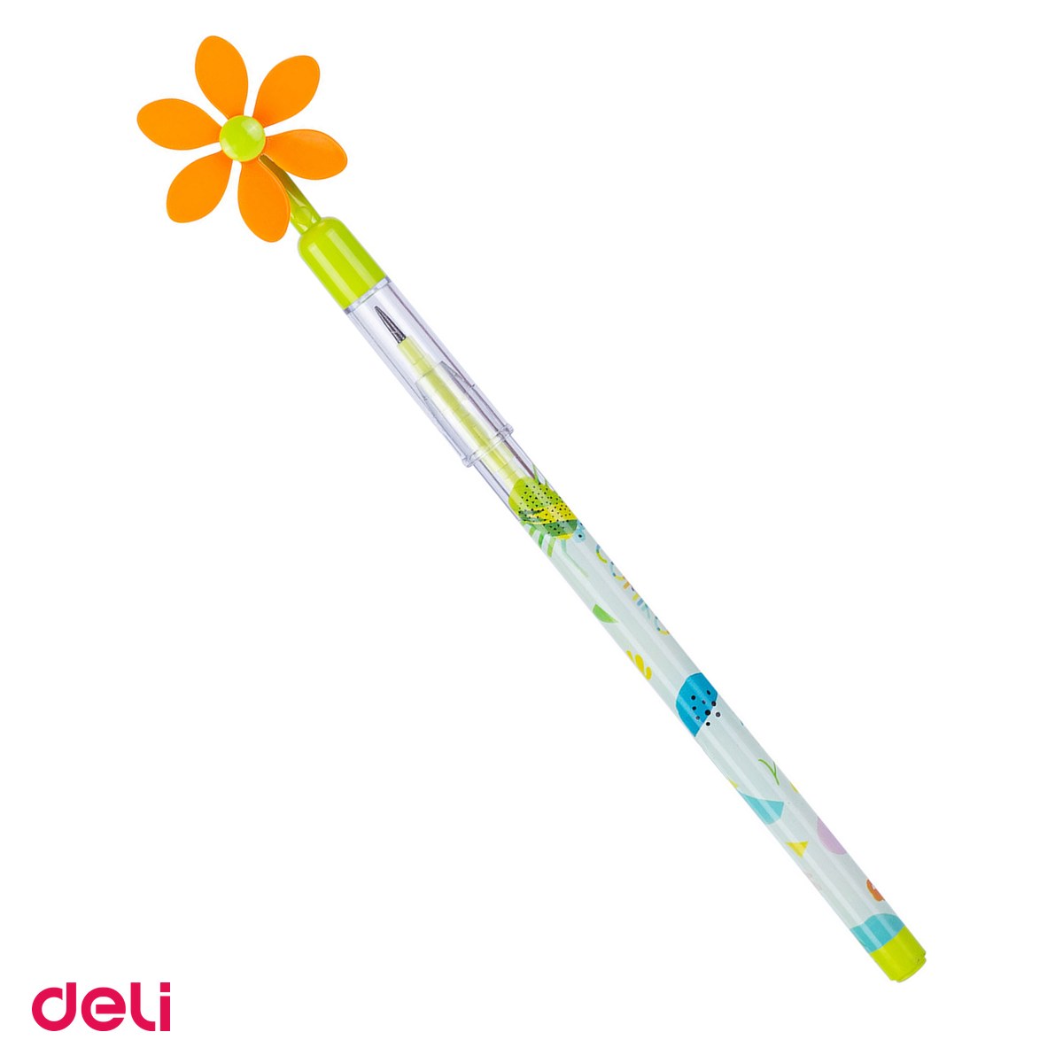 Creioane grafit - Creion Deli, grafit fara ascutire model floare comiko