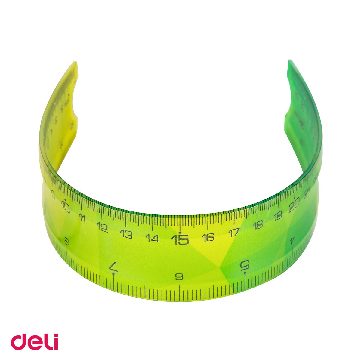 Set 10 rigle Deli Multicolora Flexibila, din plastic, 30 cm [4]