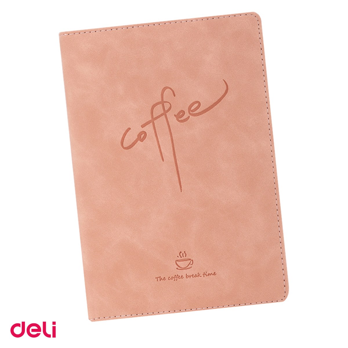 Liniatura Dictando (Linii) A5 - Caiet Deli A5, 144 file, linii, birou 80 g, dictando, coperta imitatie piele diverse culori coffee, asortata