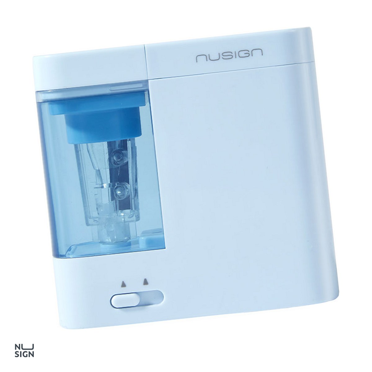 Ascutitori pentru creioane - Ascutitoare Nusign, din plastic, cu baza antiderapanta, electrica bleu