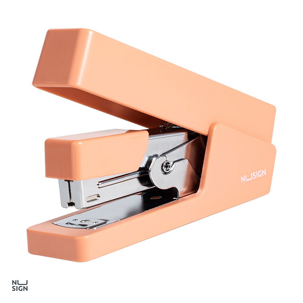 Capsatoare - Capsator 25 coli 26/6 corp metal 081, Nusign, cu baza antiderapanta, pentru capse 24/6, roz