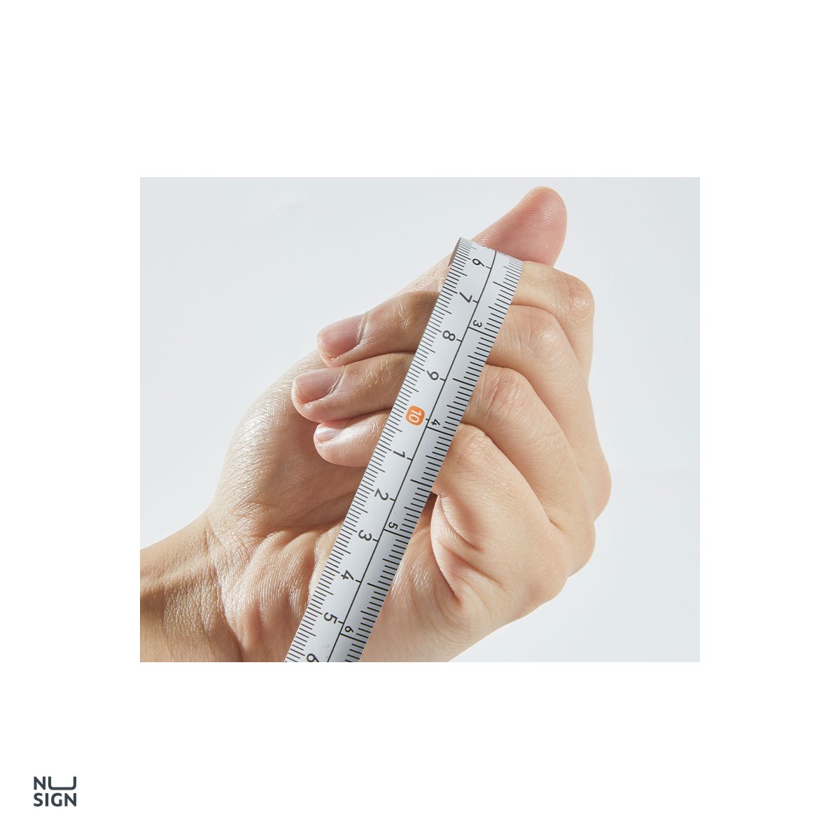 Ruleta Nusign, cu baza antiderapanta, 3m, gri [4]