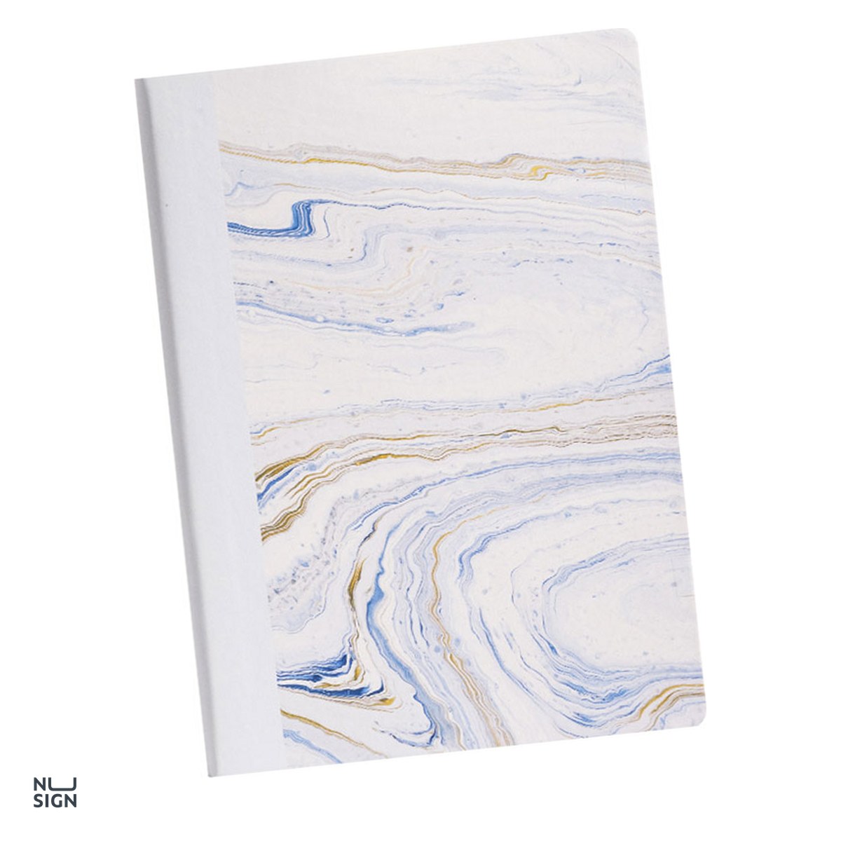 Liniatura Dictando (Linii) A5 - Caiet Nusign A5 Natural Fluids, 96 file, dictando, birou 80 g, coperta imitatie piele, alb