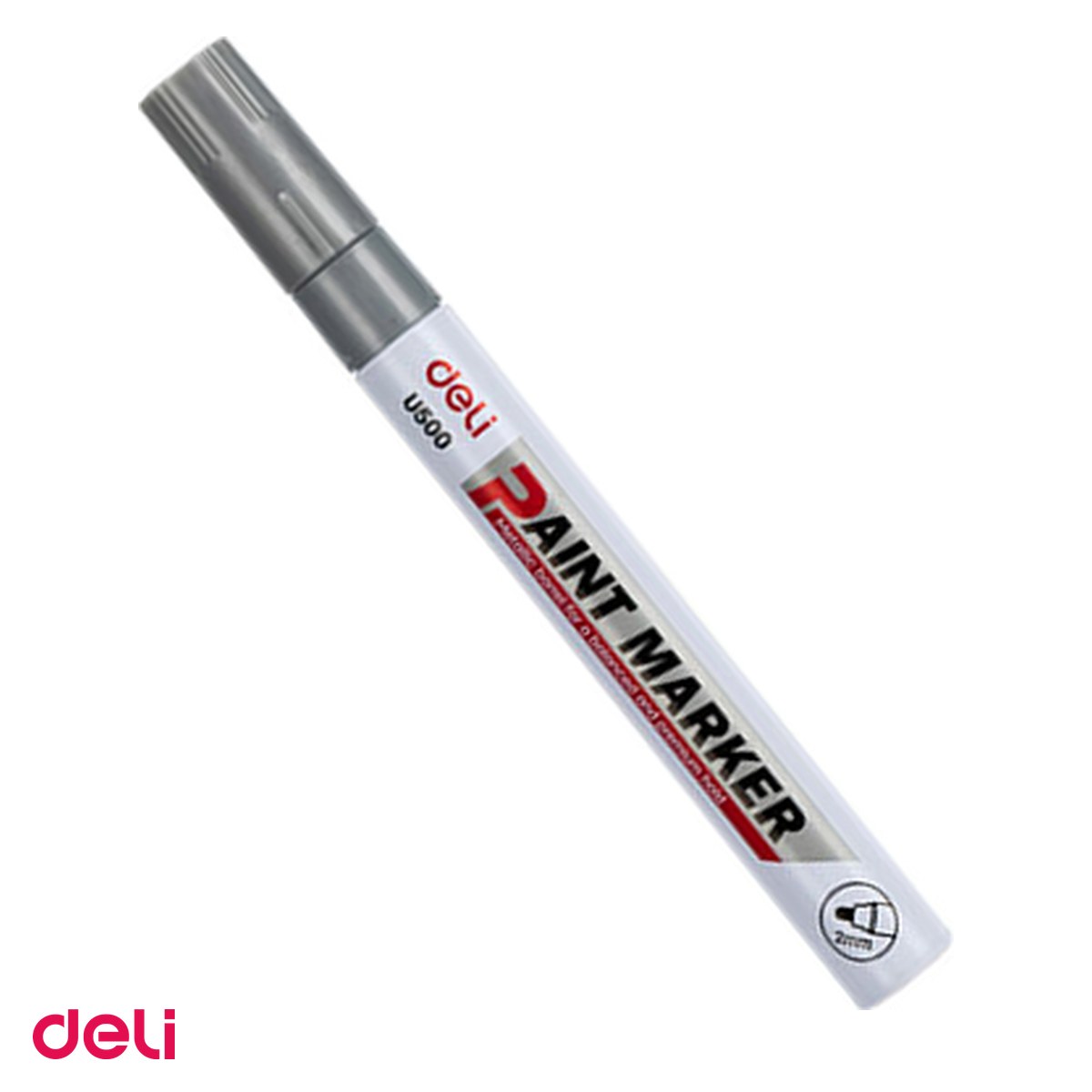 Instrumente de scris - Marker de 2 mm, Deli, vopsea, scris argintiu