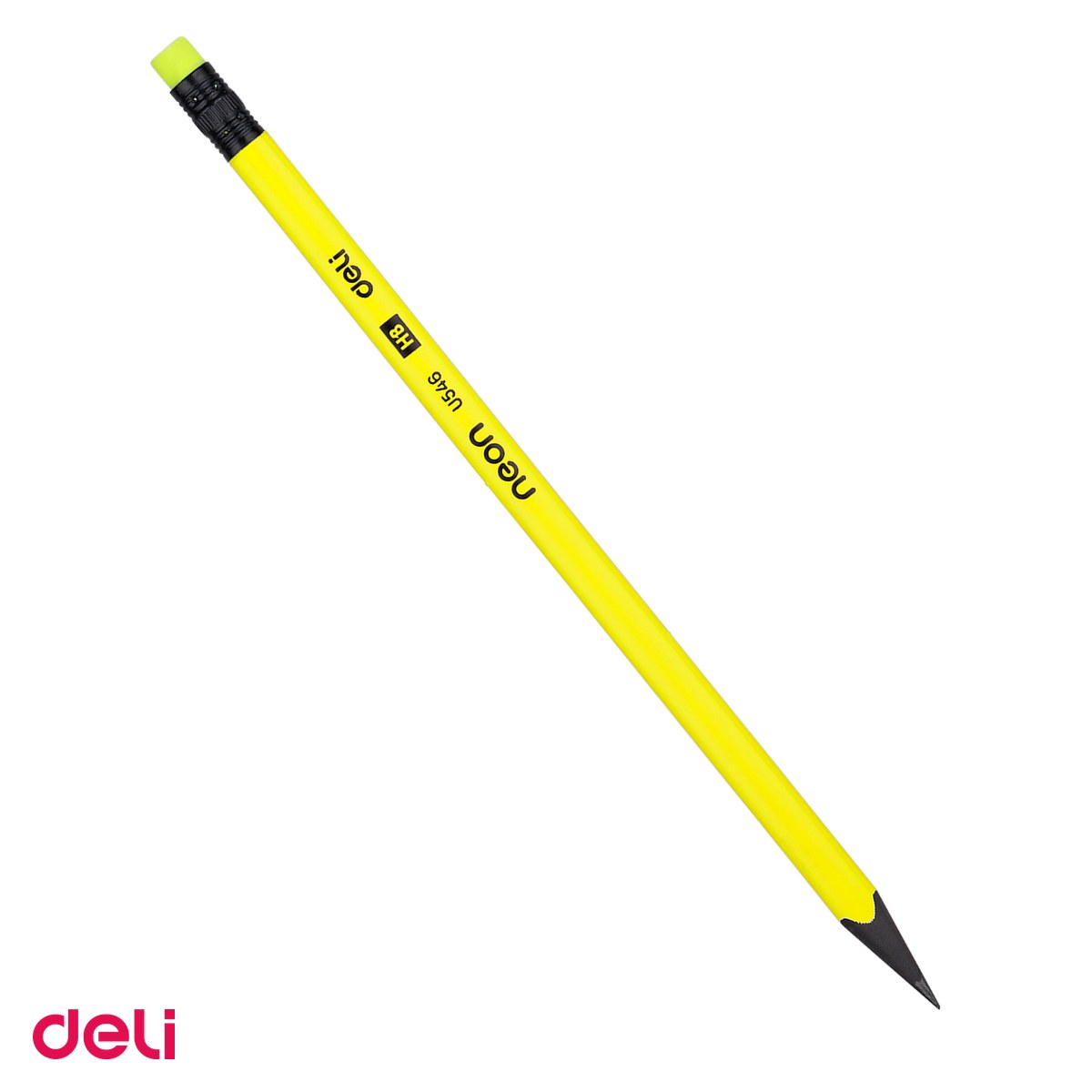 Creioane grafit - Creion Deli Grafit Guma, fara lemn, hb neon